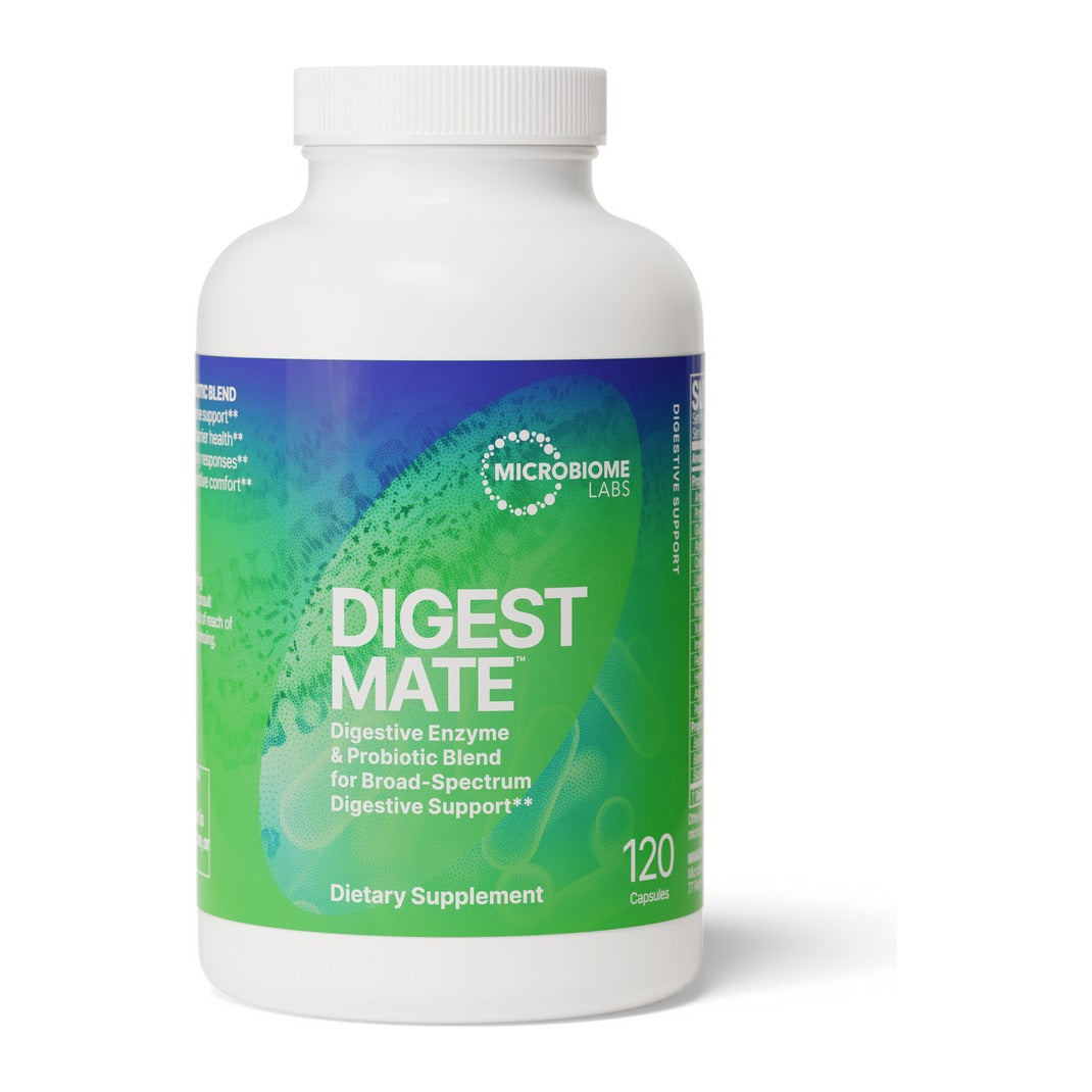 Microbiome Labs DigestMate, front of pack