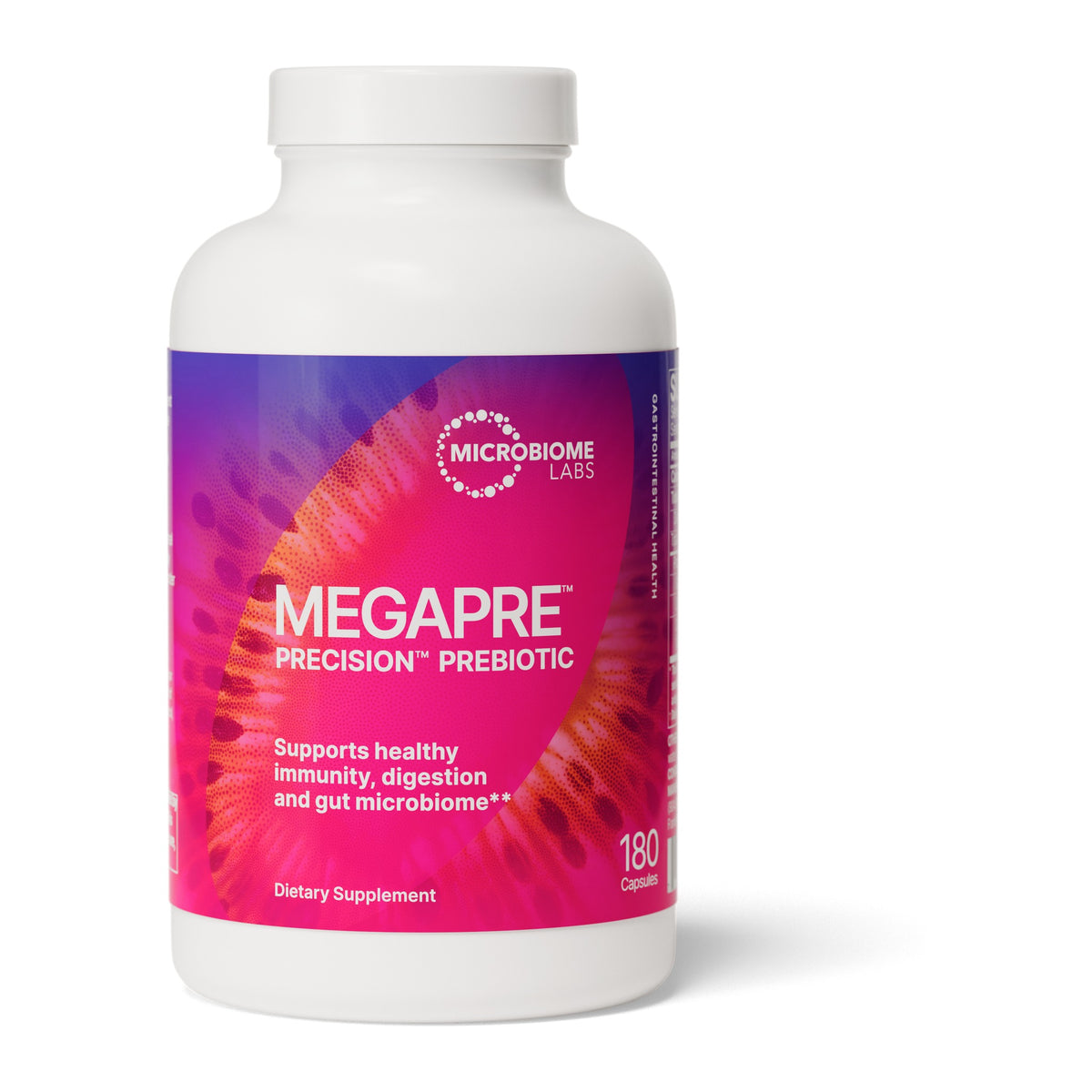 Microbiome Labs MegaPre Dairy-Free, front of pack