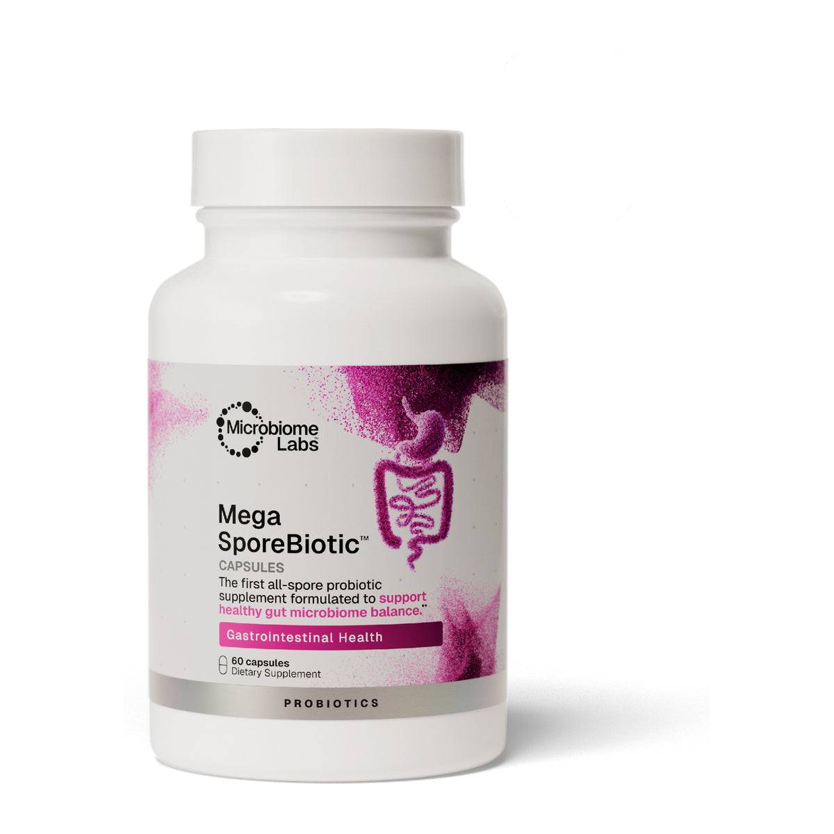 Microbiome Labs MegaSporeBiotic, front of pack