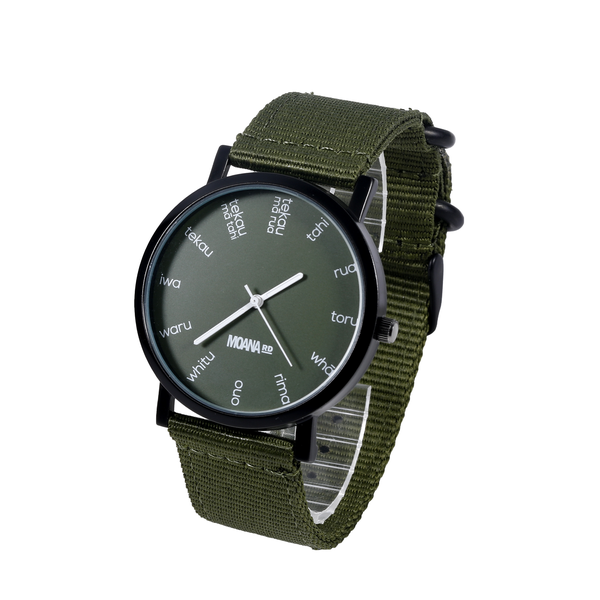 Te Reo Maori Watch Olive-Moana Road NZ-Matakana Pharmacy