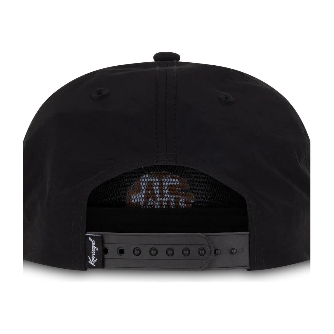 Kooringal Men's 5 Panel Cap Statements in Black, view 4