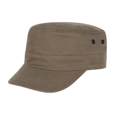 Kooringal Men's Mao Cap Ruben in Light Olive, front