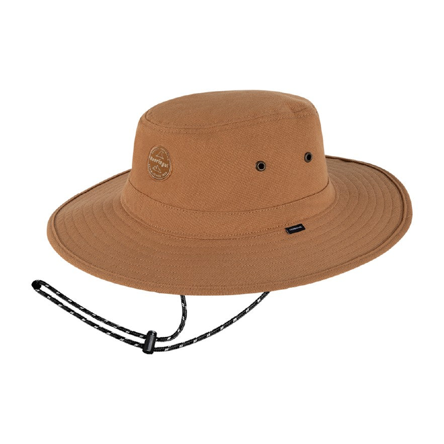 Kooringal Men's Mid Brim Hat Surfside in Camel, front