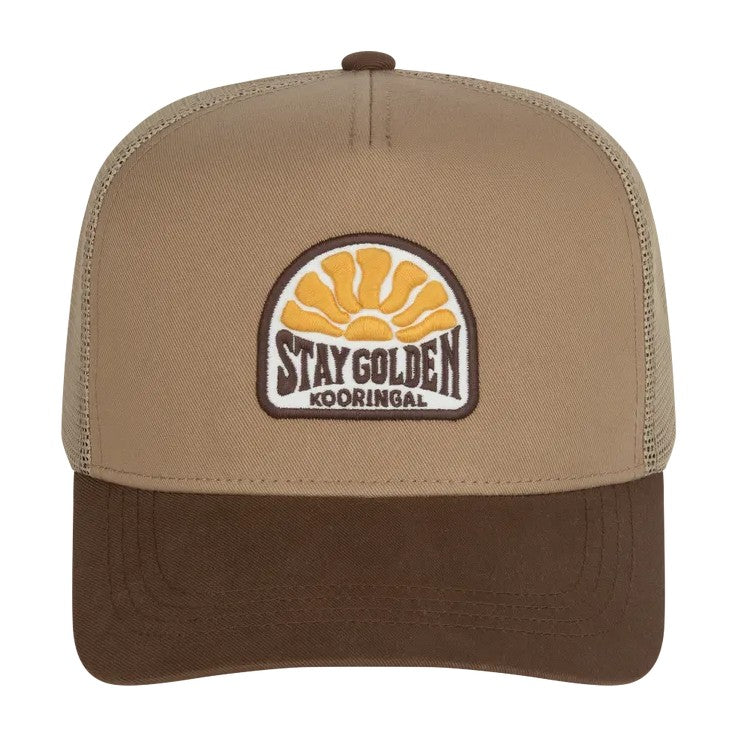 Kooringal Men's Trucker Cap Goldfield in Brown, view 3