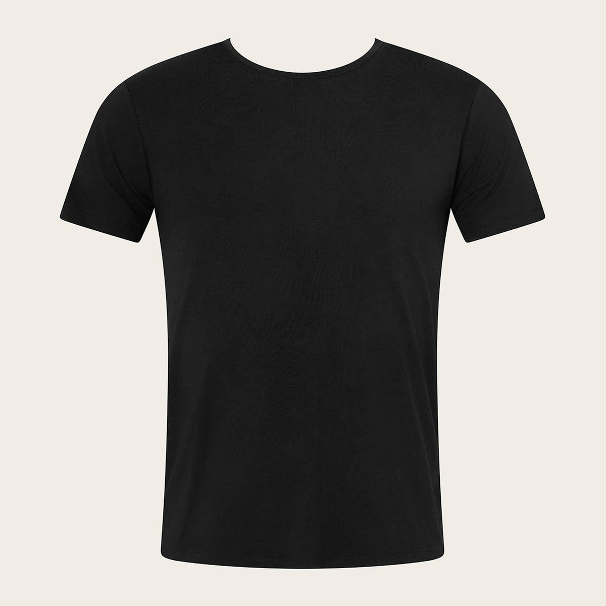 Men's Crew Neck T-Shirt in black, Boody organically grown bamboo