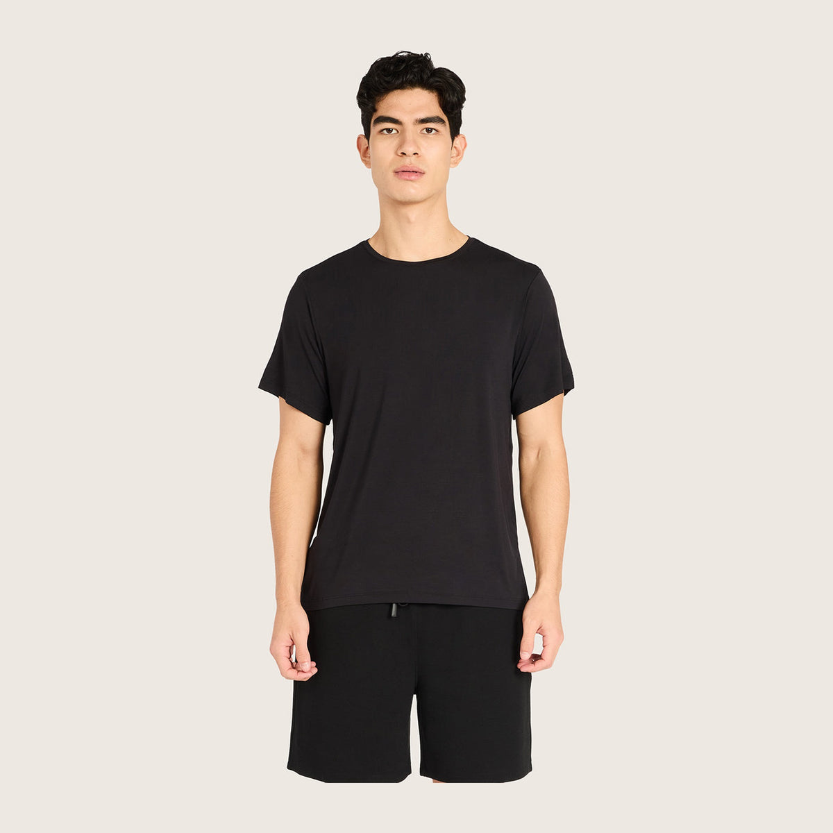 Men's Crew Neck T-Shirt in black, Boody organically grown bamboo