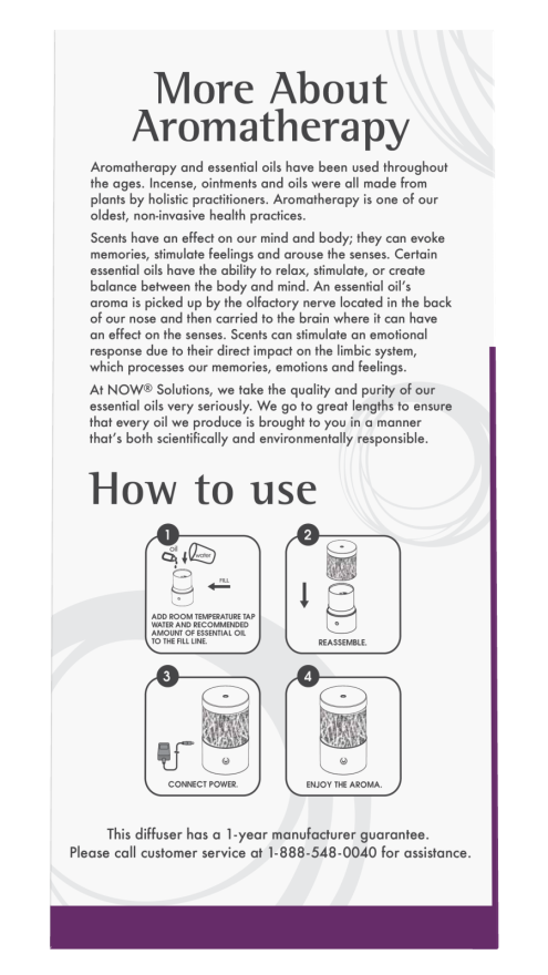 Image of Metal Touch Ultrasonic Oil Diffuser instructions