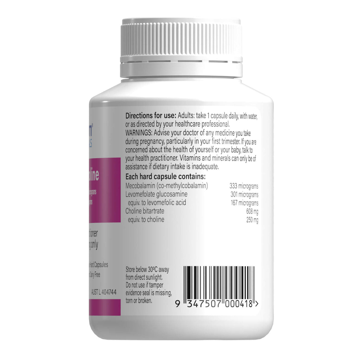 Image of Met5Folate Choline ingredients