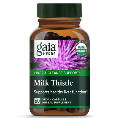 Gaia Herbs Milk Thistle, front of pack