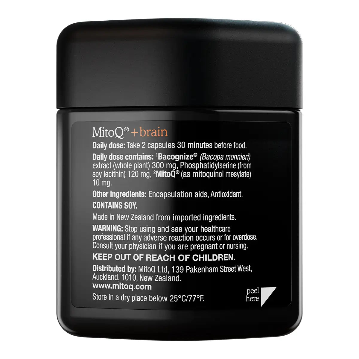MitoQ Brain 60 Capsules-MitoQ-Matakana Pharmacy