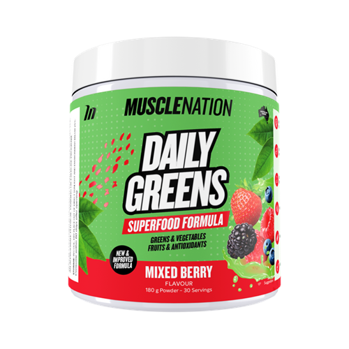 Daily Greens Mixed Berry 180g-MuscleNation-Matakana Pharmacy