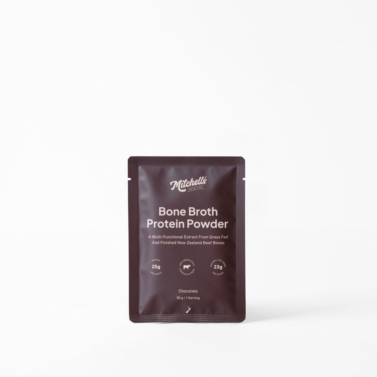 Sample Bone Broth Protein 30g, Mitchells Nutrition, pack shot
