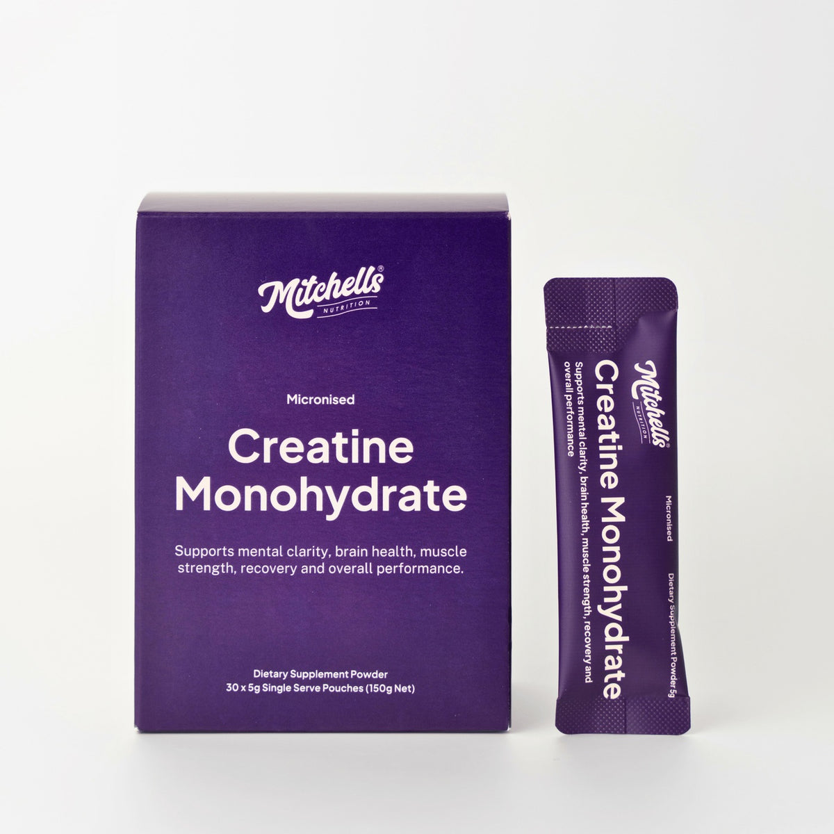 Mitchells Creavitalis Creatine Monohydrate 30 Stick Pack, Mitchells Nutrition, pack shot