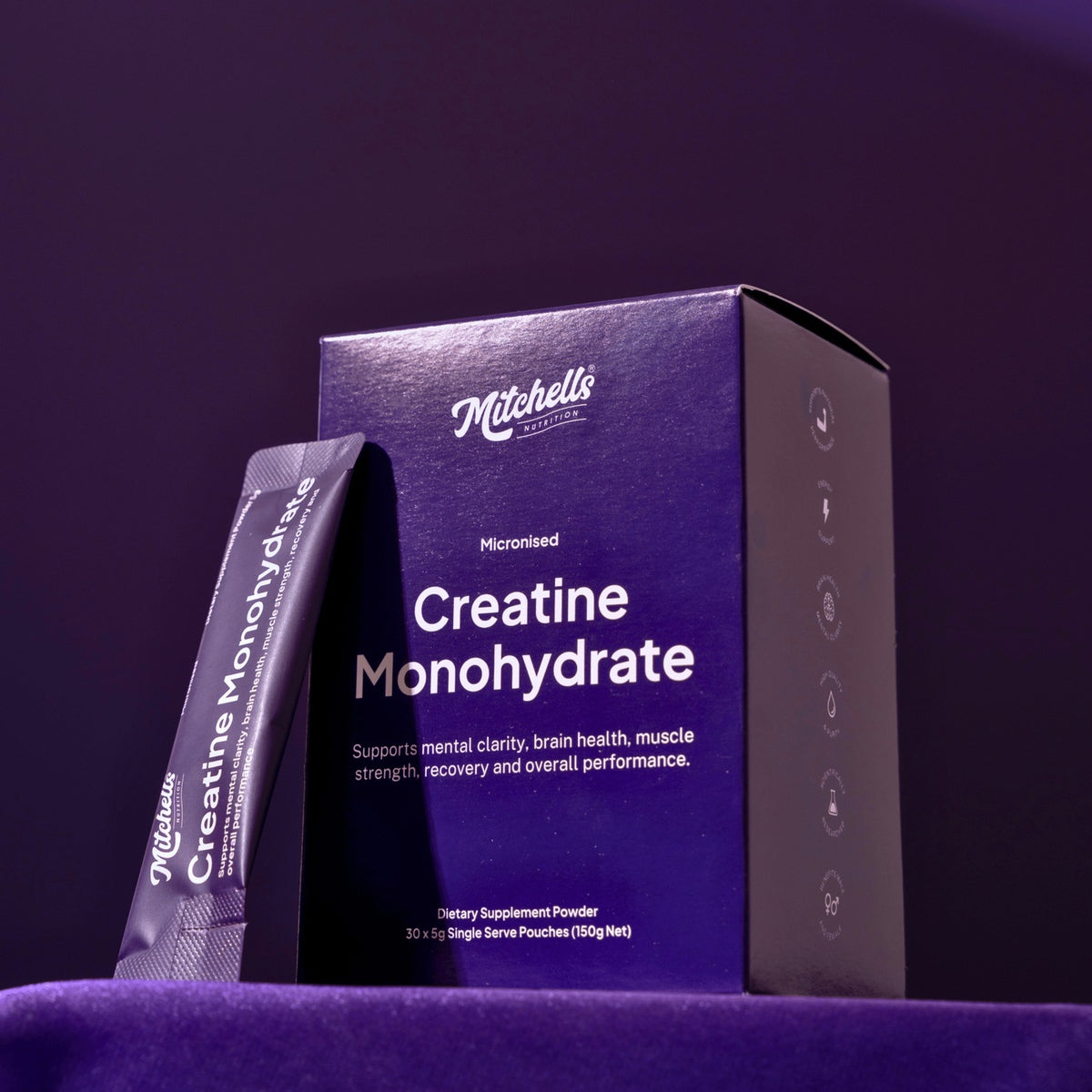Mitchells Creavitalis Creatine Monohydrate 30 Stick Pack, Mitchells Nutrition, image 2