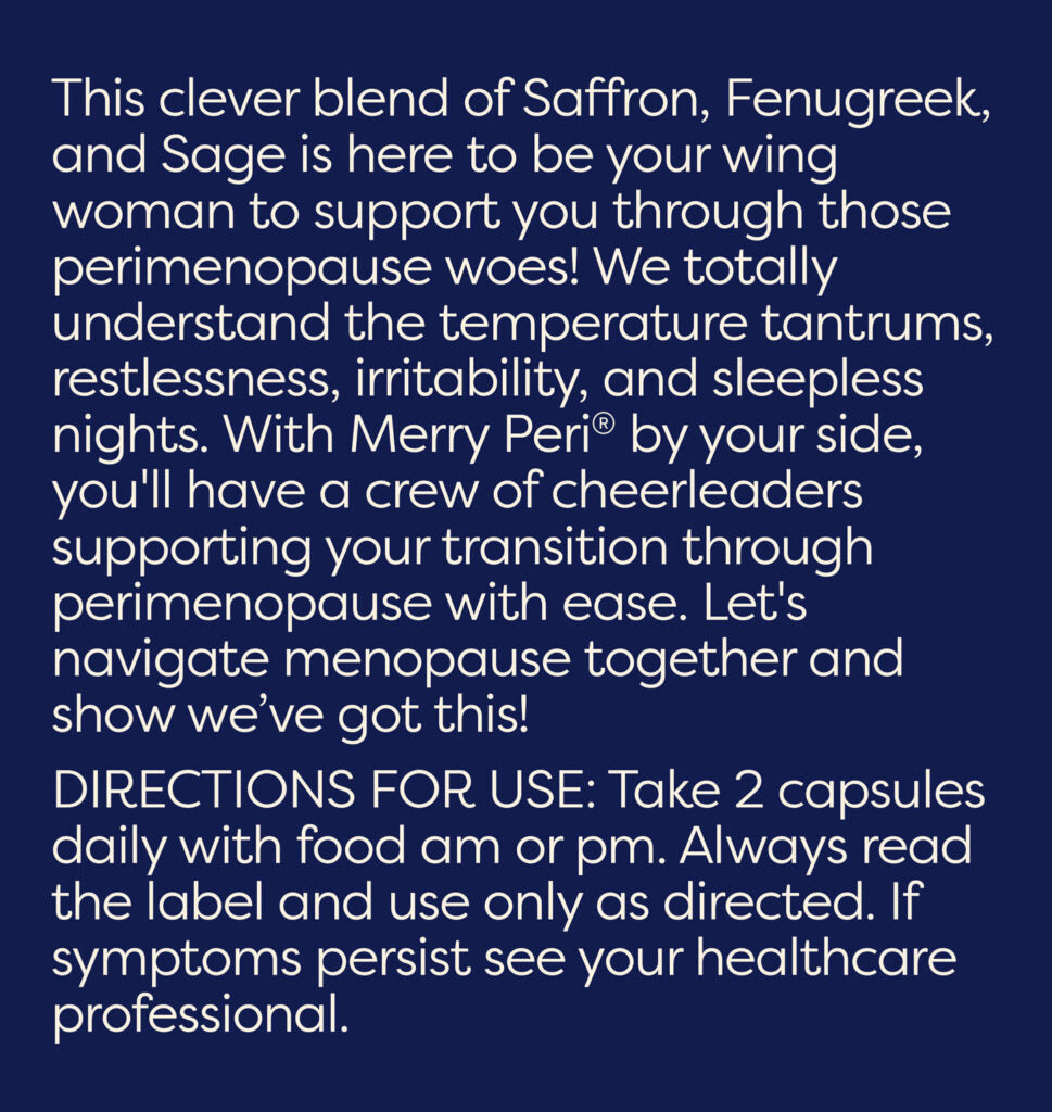 Merry Peri 60 Capsules-MenoMe-Matakana Pharmacy