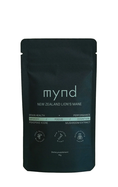 Mynd New Zealand Lion's Mane Powder 14g | Travel Pack-Mynd-Matakana Pharmacy