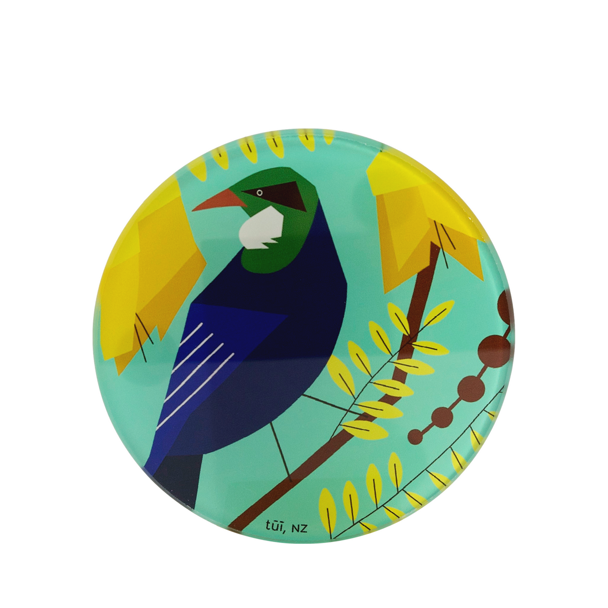 Glass Coasters NZ Birds-Matakana Pharmacy