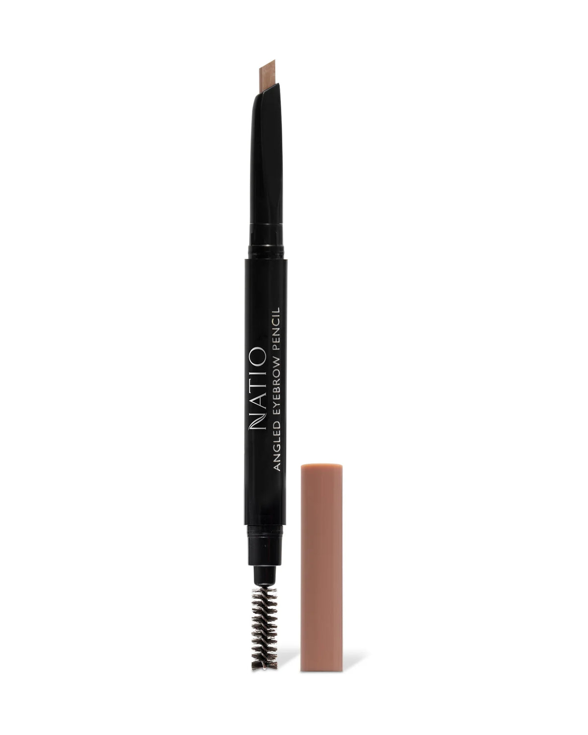 Image of natio angled brow pencil light brown
