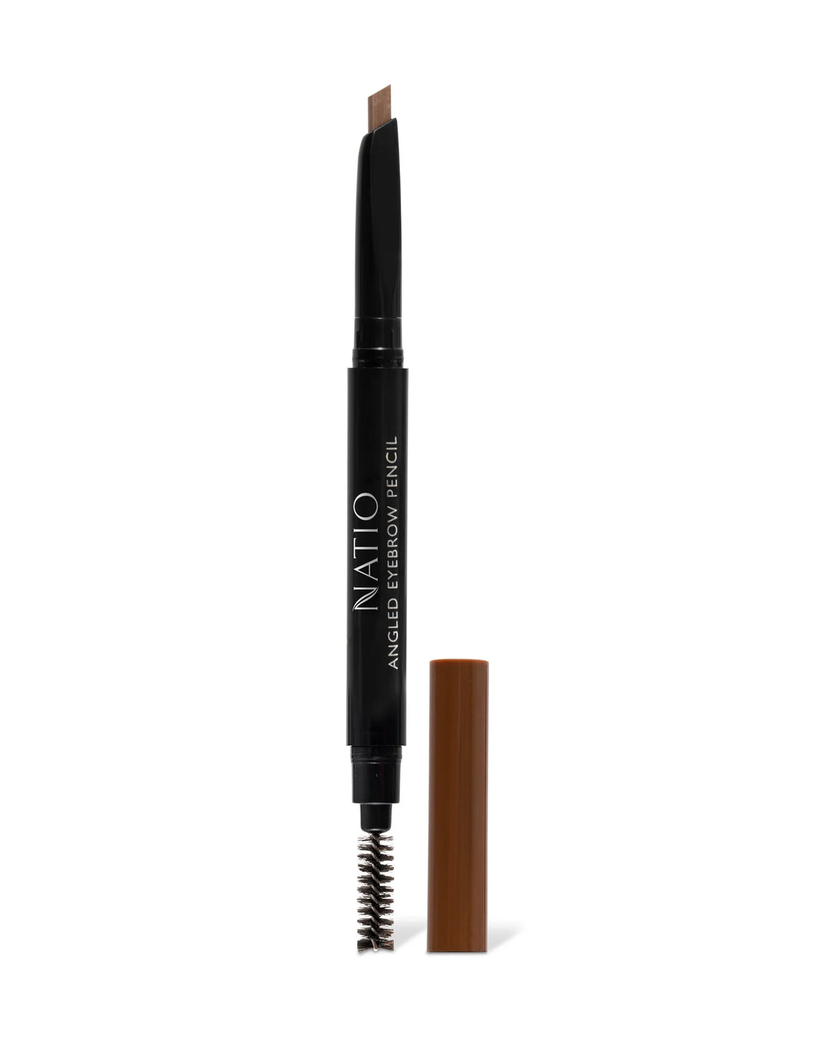 Image of natio angled brow pencil medium brown