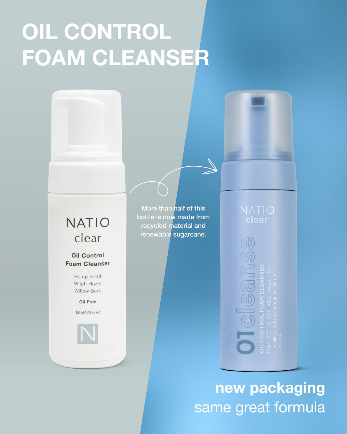 Clear Oil Control Foam Cleanser 150ml