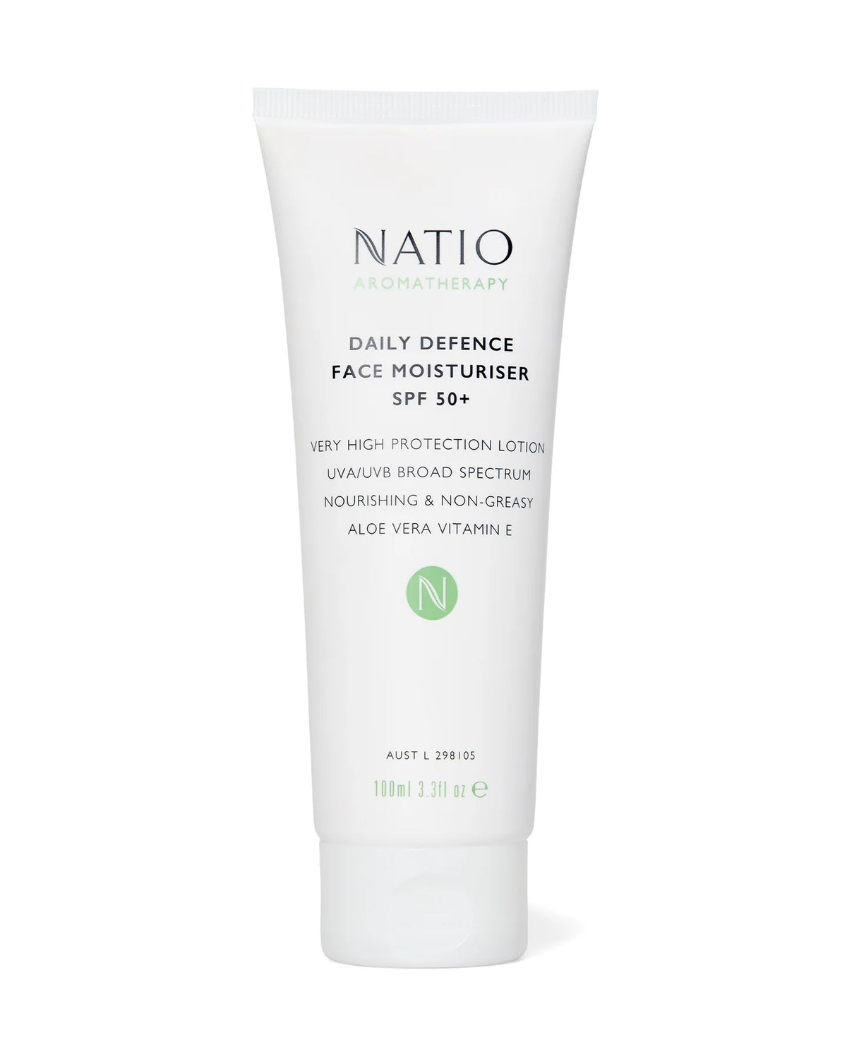Image of NATIO SPF50+ Face Moisturiser 100ml