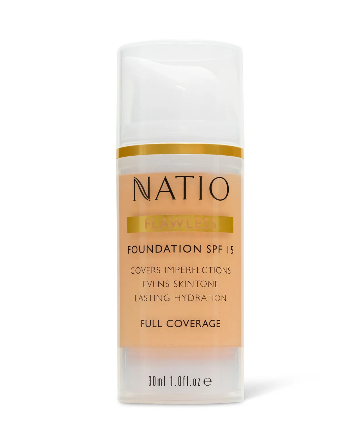 Image of natio flawless foundation light honey colour