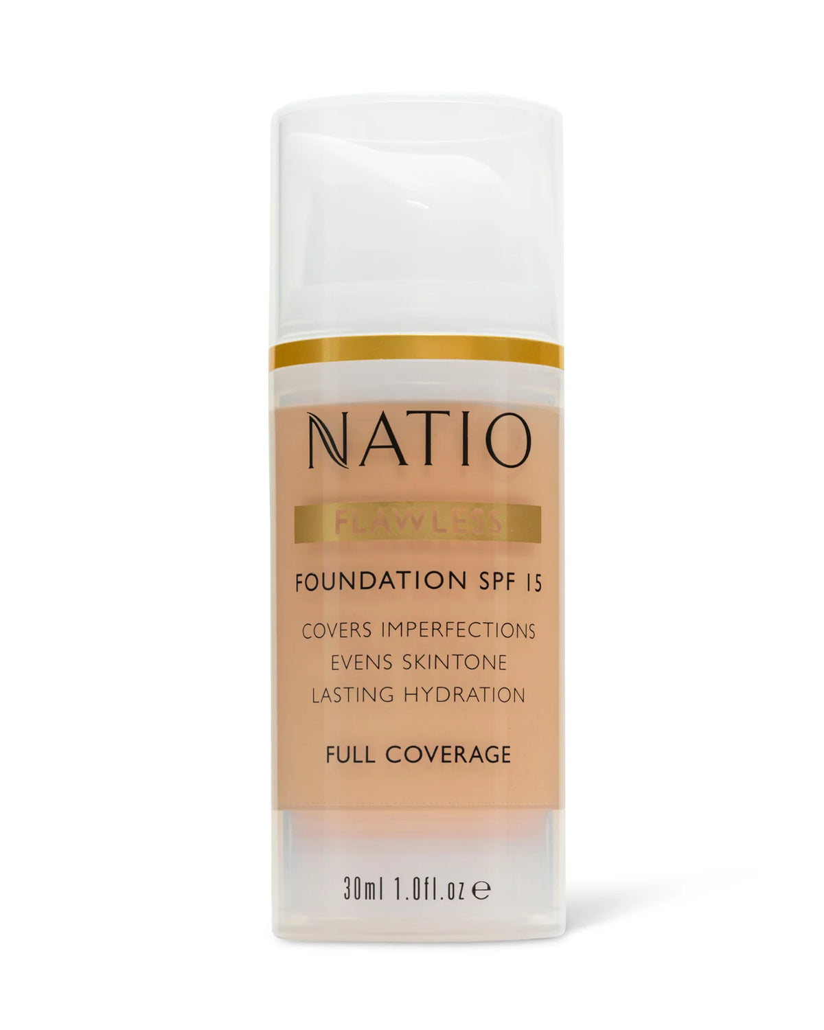 Image of natio flawless foundation in light medium colour