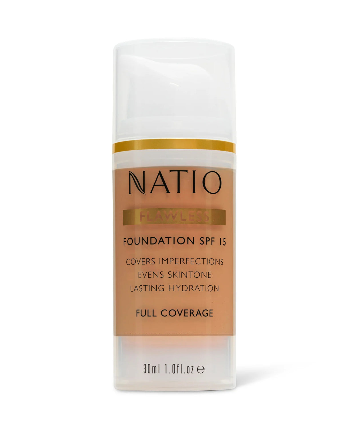 Image of natio foundation in medium tan colour