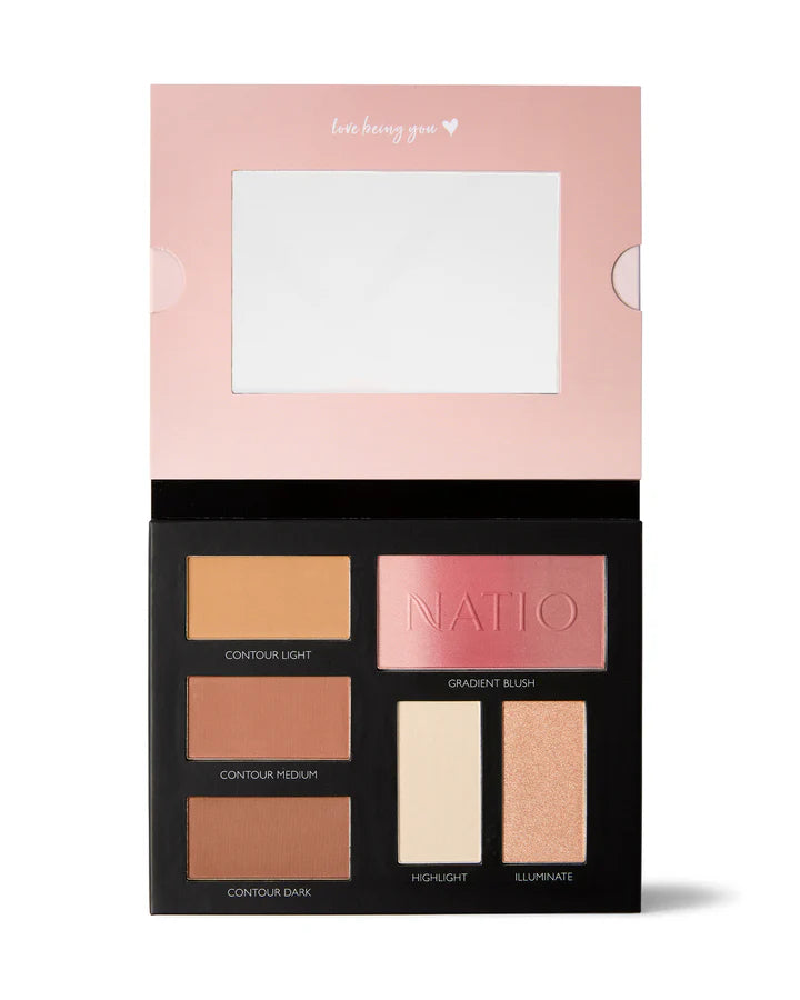 Nat Glow Contour Book 30g-Natio-Matakana Pharmacy