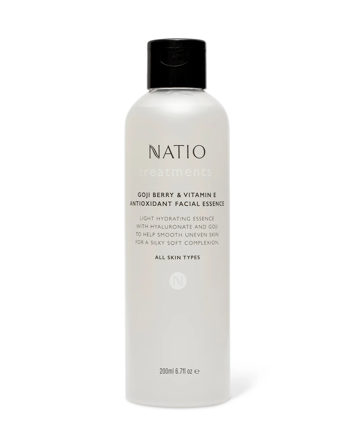 image of NATIO Treatements Goji Berry & Vitamin E Antioxidant Facial Essence. 200ml