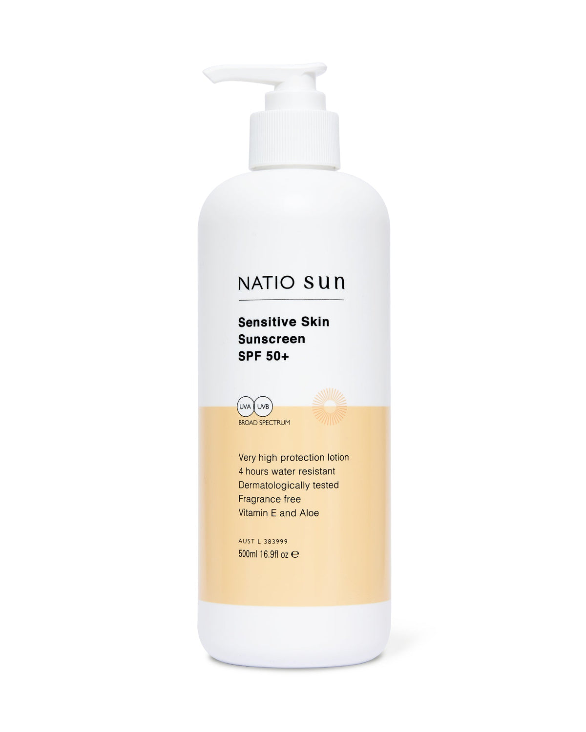 Sensitive Skin Sunscreen SPF50+ 500ml