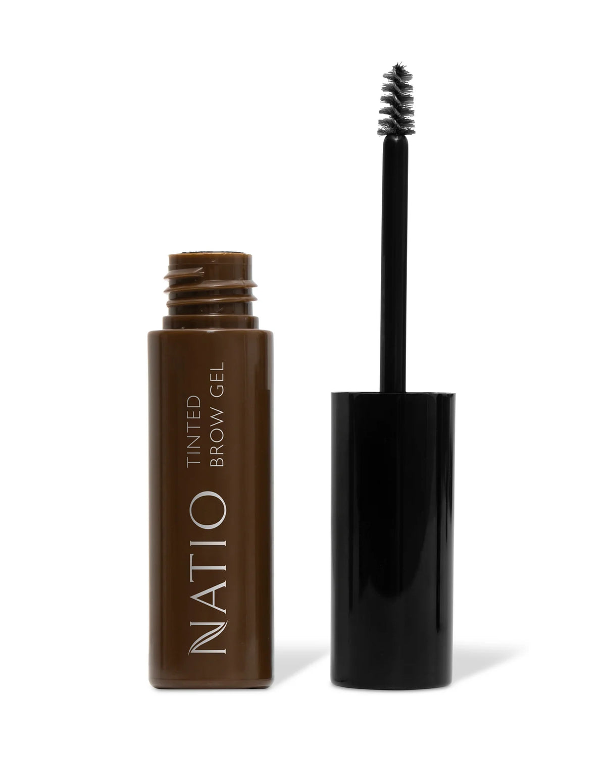 Image of natio tinted brow gel in dark brown