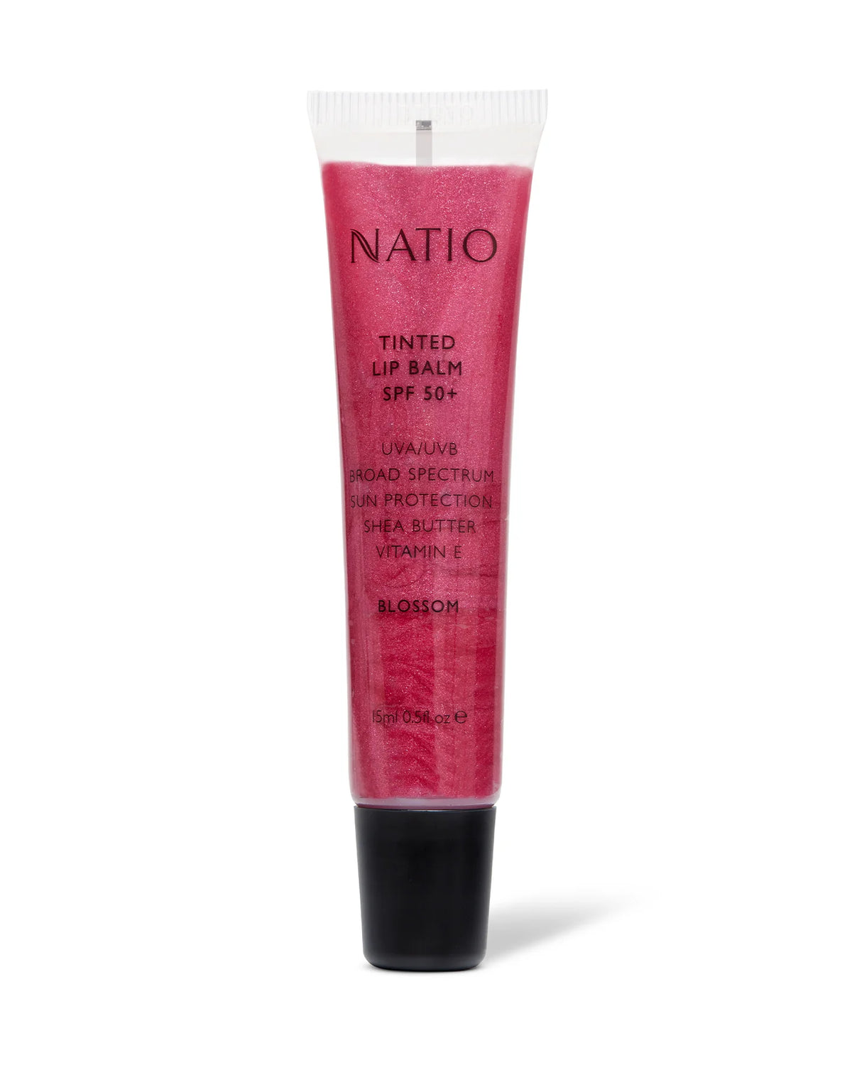 Image of natio tinted lip balm in blossom