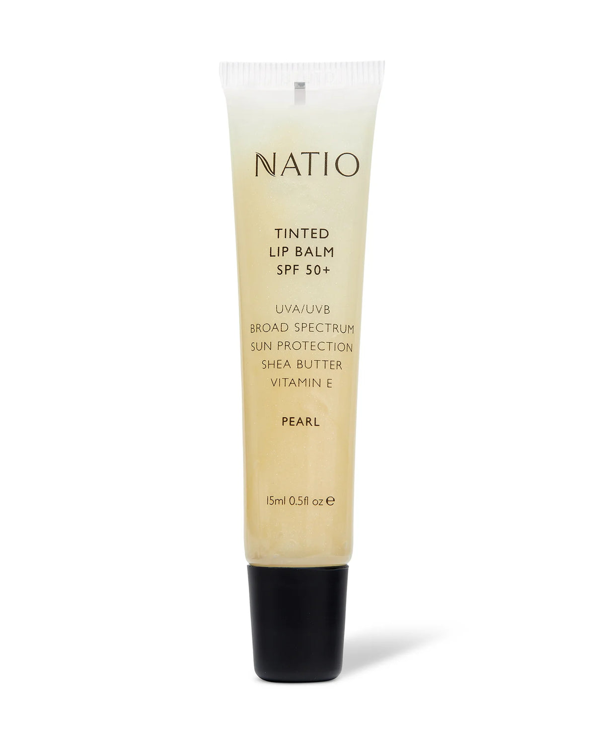 Image of natio tinted lip balm in pearl