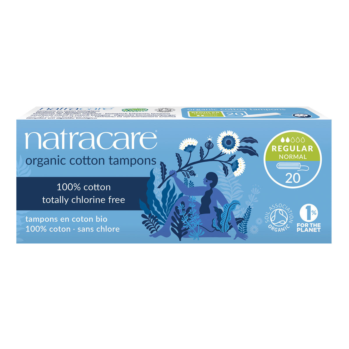 image of Natracare Non Applicator Tampon Super 20