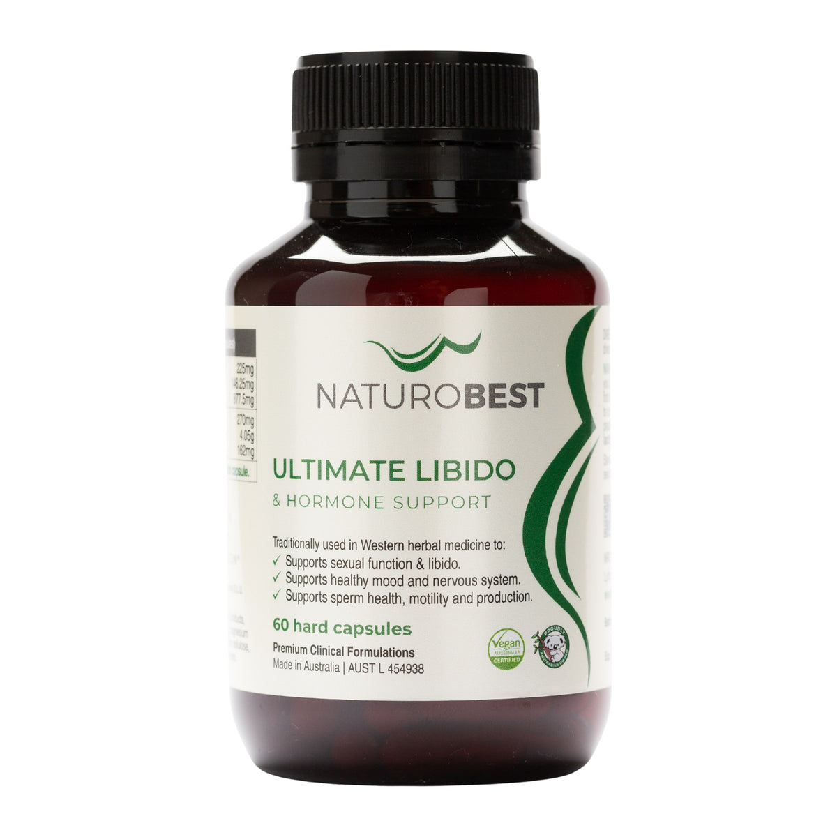 NaturoBest Ultimate Libido & Hormone Support, 60 capsules, front of pack