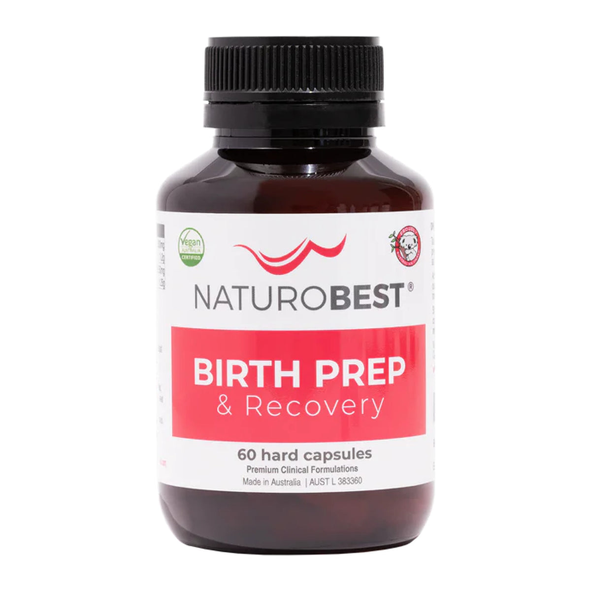 NaturoBest Birth Prep & Recovery, 60 capsules, front of pack