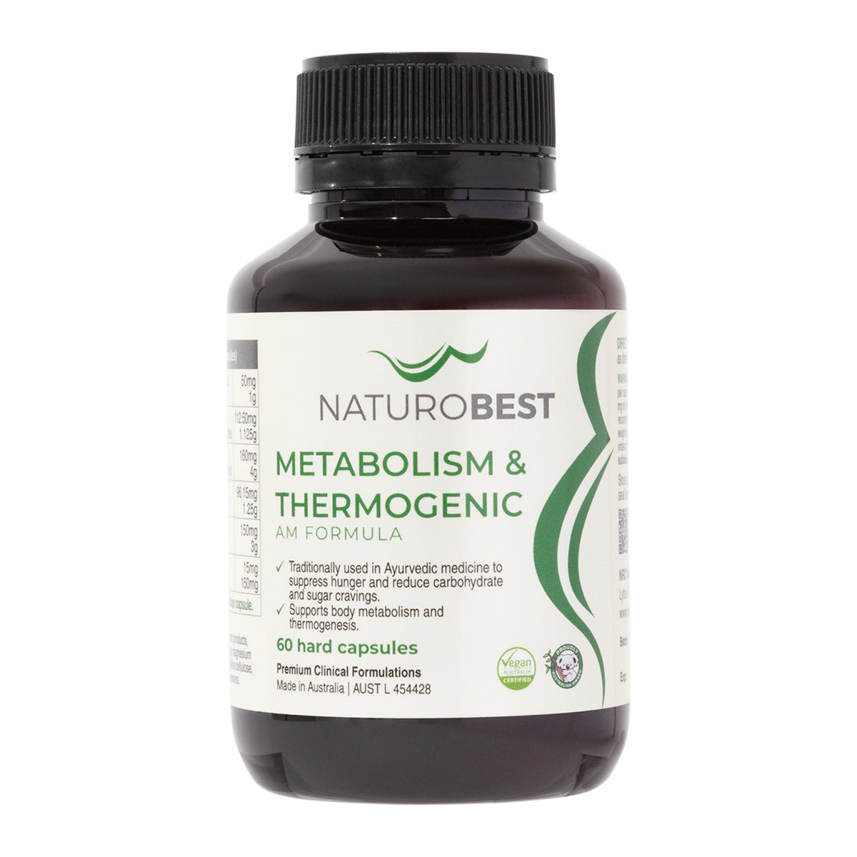 NaturoBest Metabolism & Thermogenic AM Formula, 60 capsules, front of pack