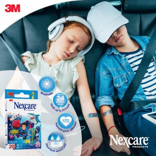 Kids Plasters Cool Assorted 20 Pack-Nexcare-Matakana Pharmacy