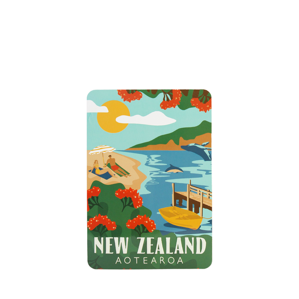 Metal Postcard 10x14cm Northern Beach