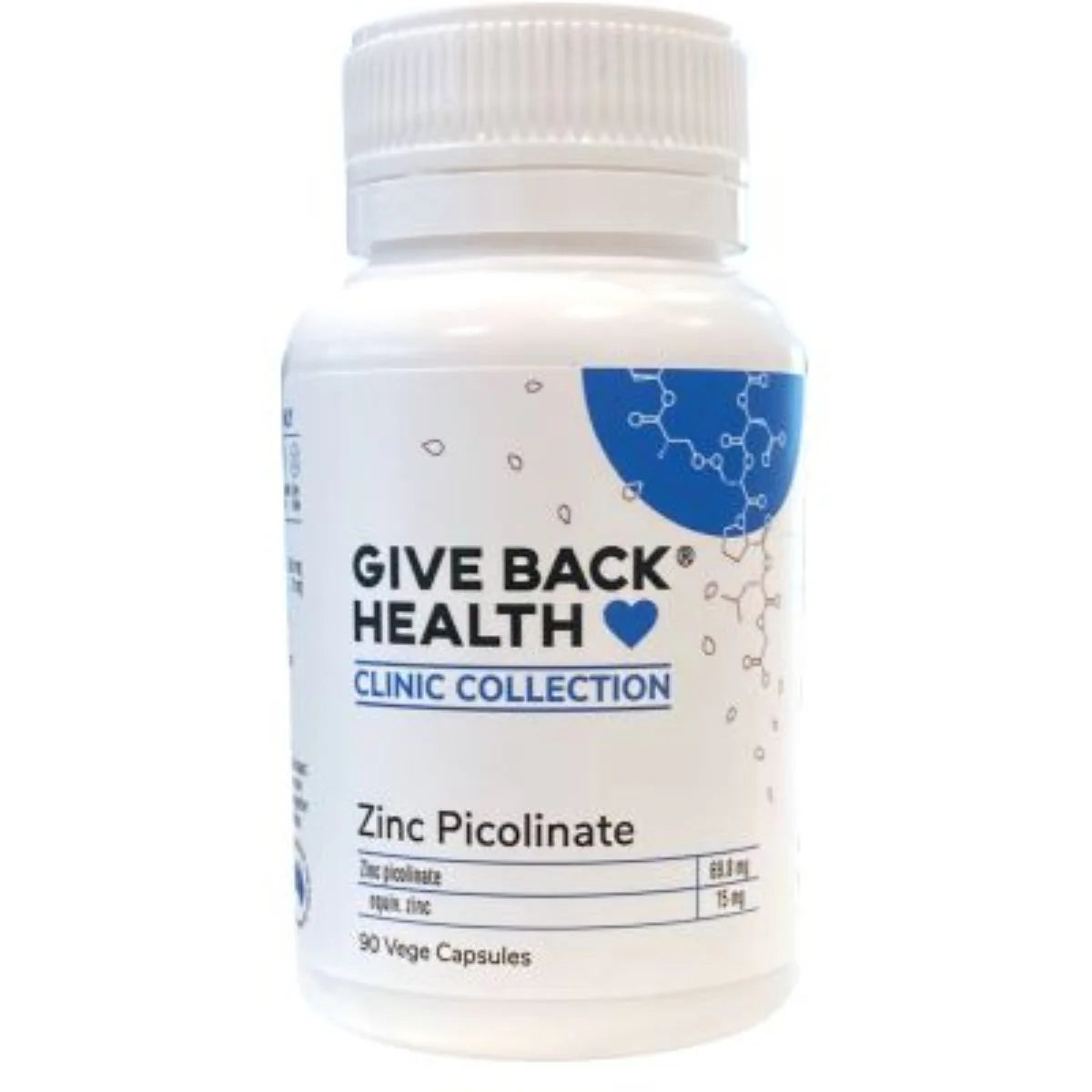 Zinc Picolinate 90 Caps-Give Back Health-Matakana Pharmacy