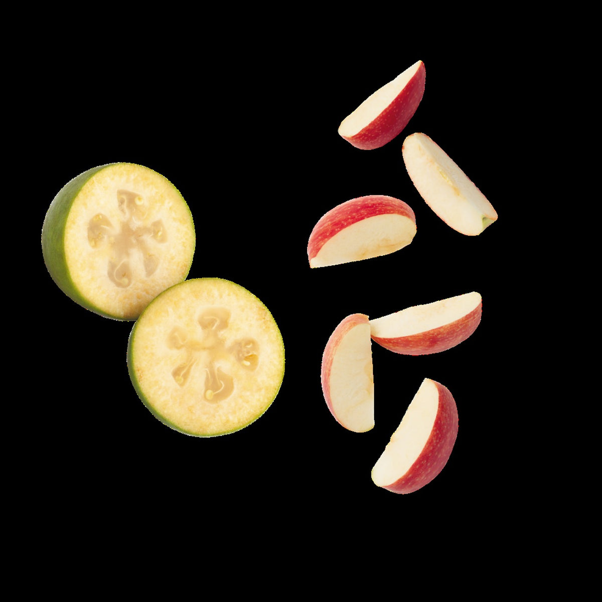 NaturKidz Fruit Crispz Apple & Feijoa Sticks, the ingredients it is made from