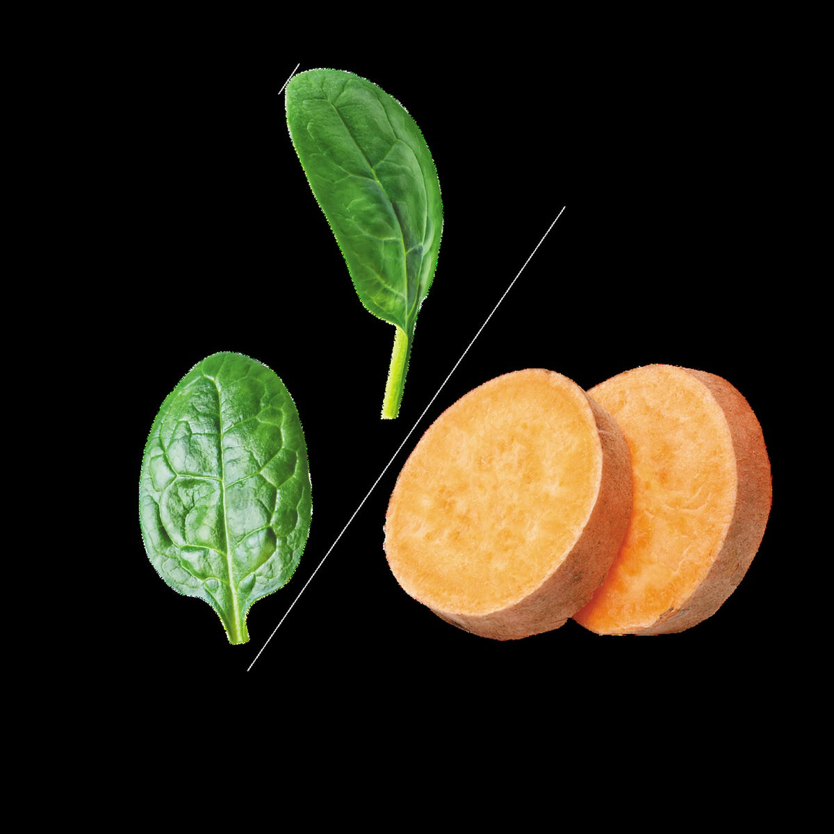 NaturKidz Veggie Meltz Sweet Potato & Spinach, the ingredients it is made from
