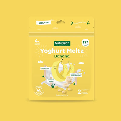 NaturKidz Yoghurt Meltz Banana, front of pack