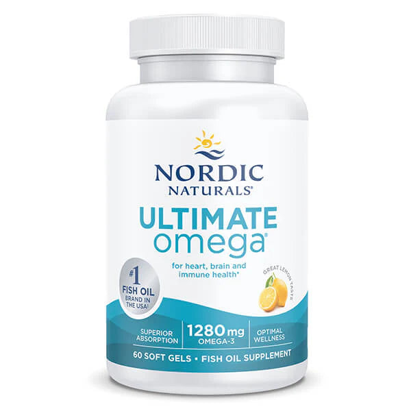 NORDIC Ultimate Omega Lemon 60 GelCaps-Nordic Naturals-Matakana Pharmacy