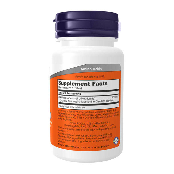 Image of SAMe 400mg 30tabs supplement facts