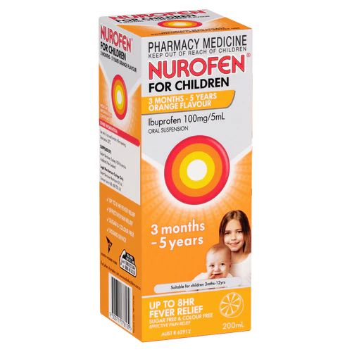 NUROFEN Children Liquid Orange 200ml-Matakana Pharmacy