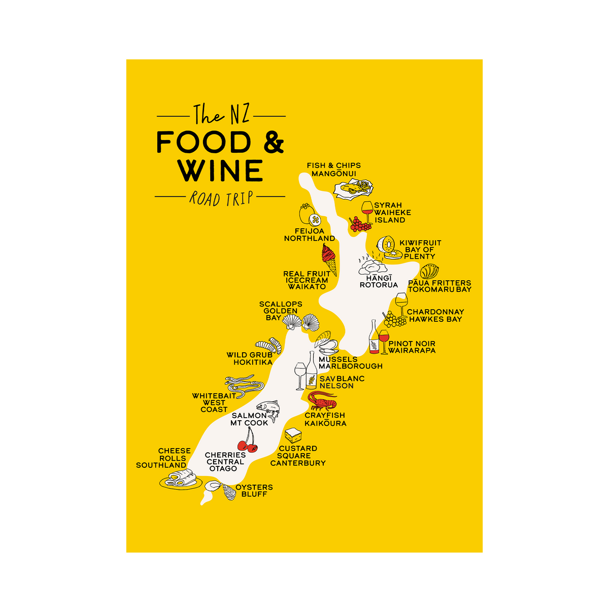Tea Towel 51x70cm Food & Wine