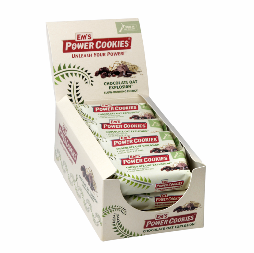 Em's Power Cookie Bars Chocolate Oat Box 16 x 75g