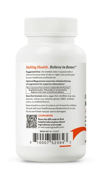 Optimal Magnesium 90 caps-Seeking Health-Matakana Pharmacy
